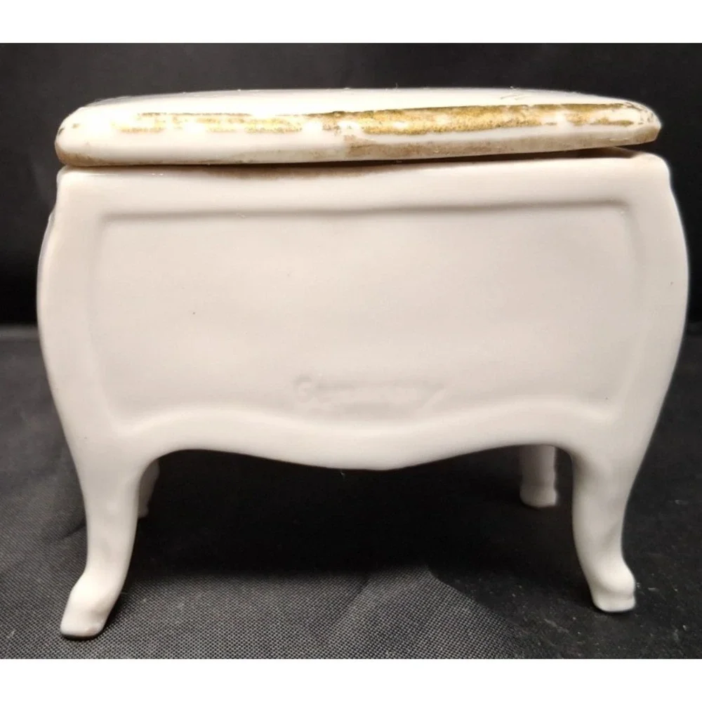 Chest of Drawers Triket box with couch both porcelain made in Germany